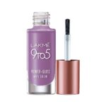 Lakmé 9 To 5 Primer + Gloss Nail Colour, Lilac Link, 6 Ml