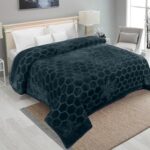 Status Contract Mink Blanket | Double Bed Ac Blanket |Skin-Friendly, Lightweight & Super Soft Blanket 2.2 Kgs- 220 X 215 Cms (Dark Blue)