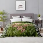 Status Contract Mink Blanket | Double Bed Ac Blanket |Skin-Friendly, Lightweight & Super Soft Blanket 3.5 Kgs- 240 X 220 Cms (Green)