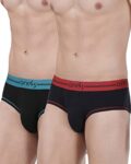 One8 By Virat Kohli Men’S Solid Brief (Pack Of 2) (203N-Navy/Navy/Black_Xx-Large)