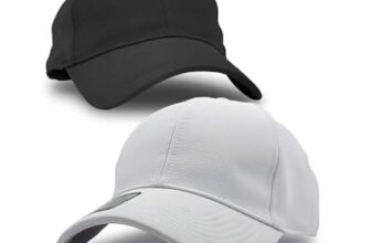 Awg All Weather Gear Cap For Men Unisex Mens Caps With Adjustable Strap Caps Men Hat For Men Gym Caps For Men Sports Caps For Men Cap For Men Stylish (Pack Of 2) Black-White