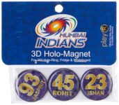 Playr X Mumbai Indians Magnet (Pack Of 3) Blue