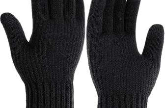 Perpetual Winter Hand Gloves For Men And Women, Black Motorbike Riding Gloves For Winter And Summer Woolen Knitted Warm Gloves 1 Pair