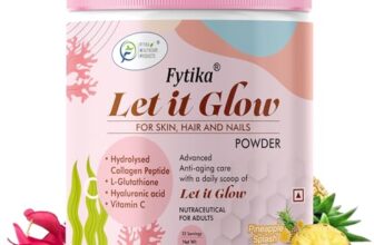 Fytika Healthcare Products Let It Glow Collagen Supplement For Men&Women L- Glutathione,Vitamin C,Sesbania Agati Extract Promotes Healthy Skin,Hairs And Nails(Pineapple Powder,Pack Of 1)
