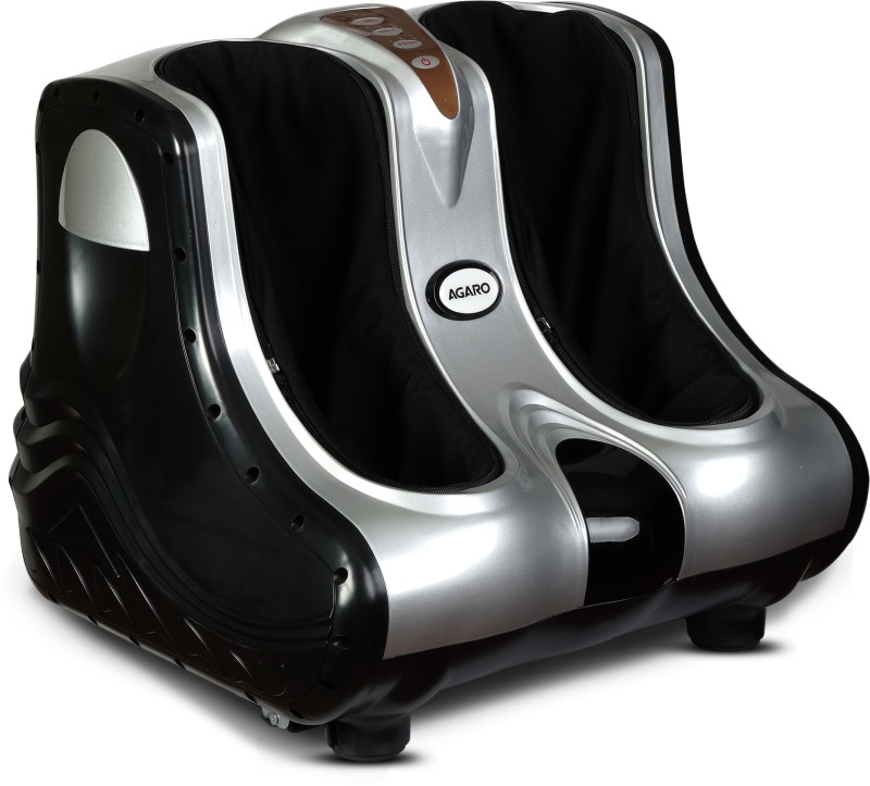 Agaro 33320 Amaze Leg Massager For Foot, Calf & Leg With Vibration & Heat, 3 Massage Levels Massager(Silver)