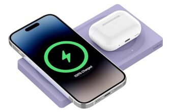 Belkin 2-In-1 Wireless Charging Pad With Magsafe 15W, Fast Charging Iphone – Wireless Charging Station For Iphone 16, 15, 14,13 And 12 Series, Airpods, And Other Magsafe Enabled Devices – Lavender