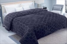 Status Contract Mink Blanket | Double Bed Ac Blanket |Skin-Friendly, Lightweight & Super Soft Blanket 2.2 Kgs- 220 X 215 Cms (Grey)