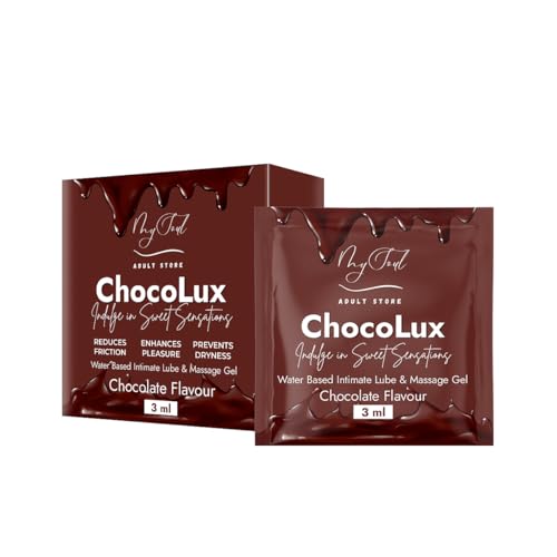 My Soul Chocolux | Chocolate Flavour-Water Based Lubricant For Men And Women | Enhanced Sensation, Increased Arousal, Variety And Novelty, Moisturizing Properties | Skin Friendly- 3 Ml Sachet