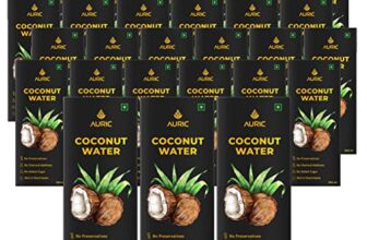 Auric Tender Coconut Water Energy Drink – No Added Sugar | Not From Concentrate | Natural Energizer | Direct From Tamil Nadu | Safe Hygienic Packaging (Pack Of 27))