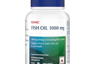 Gnc Fish Oil 1000Mg Omega-3 With 180Mg Epa & 120Mg Dha | 90 Softgels | For Heart, Brain, Joint & Vision Support | Ultra-Pure, & Enteric-Coated For No Fishy Aftertaste | Usa Formulated