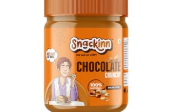Snackinn Chocolate Crunchy Peanut Butter (500 Gm,Pack Of1)