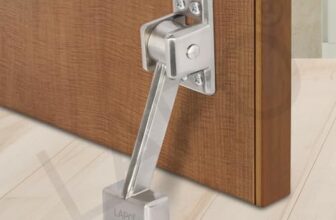 Lapo 1 Pack Premium 5 Inch Door Stopper Rubber Powerful Working With Screw | Wooden Door Stoper To Stop Door For All Door Home | Office | Hotel (Matt Finish, Pack Of 1)