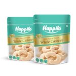 Happilo Natural Popular Whole Cashews 400G (Pack Of 2), Healthy Snack, Source Of Protein, Vitamin & Minerals, No Preservatives