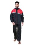 Rupa Rainwear For Men, Waterproof Nylon Blended Rain Jacket With Pants And Carry Bag, Pack Of 1