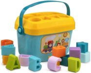 Graphene 16 Pcs Baby First Blocks Activity Toys Sorter Baby And Toddler Toy Abcd Learning Shape Alphabets Storage Bucket Toys Game Developmental Educational Toy For Childrens(Multicolor) Pack Of 1