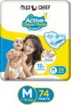 Miss & Chief By Flipkart Active Diaper Pants – M(74 Pieces)