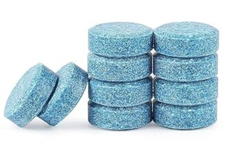 Innovista 100 Pcs Car Accessories Car Glass Cleaner Detergent Effervescent Tablets, Car Windshield Cleaner Wiper, Car Cleaning Kit, Cleaning Tablets, Car Interior Cleaner Dashboard (100 Pcs)