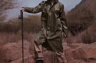 Lifelong Raincoat For Women – Lightweight Waterproof Raincoat With Adjustable Hood, Carry Pouch, And Knee-Length Design – Lightweight Polyester Poncho For Women (Size-Large, Colour- Olive Green)