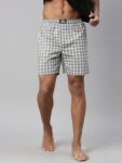 Levi’S Side Pockets, Tag Free Comfort & Smartskin Technology Style# 024 Woven Cotton Checkered Men Boxer
