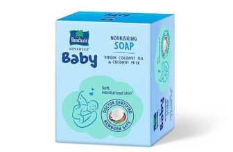 Parachute Advansed Baby Soap For Newborn Babies | Doctor Certified | Ph 5.5 | Virgin Coconut Oil & Coconut Milk | Prevents Dryness | 75Gm X 3