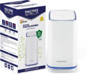 Halonix Shield Portable Compact Ionizer Air Purifier Portable Room Air Purifier(White)
