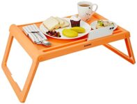 Amazon Brand – Solimo Reinforced Polypropelene Plastic Multipurpose Foldable Tray – Sandalwood
