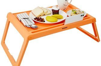 Amazon Brand – Solimo Reinforced Polypropelene Plastic Multipurpose Foldable Tray – Sandalwood