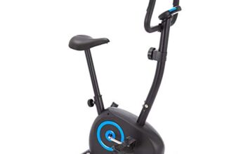 Amazon Basics Magnetic Upright Exercise Bike With Adjustable Resistance, 4 Kg Flywheel