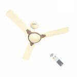 Havells 1200Mm Equs Bldc Motor Ceiling Fan|5 Stars With Rf Remote, 100% Copper,Upto 57% Energy Saving|Eco Active Technology, Flexible Timer Setting, Memory Backup|(Pack Of 1, Bianco Bronze)
