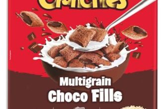 Manna Choco Fills 450G Multigrain. Zero Maida, 10 Grains Protein & Fibre Rich Breakfast Cereal Or Anytime Snack. Go Grains Chocolate Crunchies, 12 Hour Nutrition In Bowl
