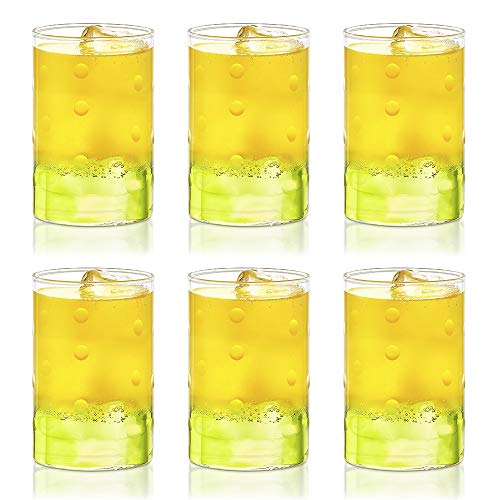 Borosil 295 Ml Set Of 6 Pcs Medallions Vision Transparent Drinking Glass | Borosilicate Glass Tumblers For Water, Cold Drinks, Juice| Flame Proof, Microwave & Dishwasher Safe | For Daily Use & Gifting