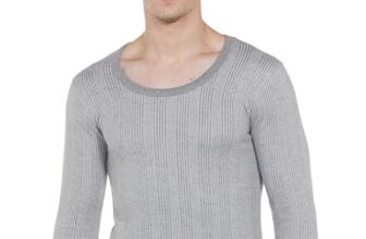 Fort Collins Men’S Regular Fit Thermal Topwear (Ihmt903Fc_Grey Melange L)