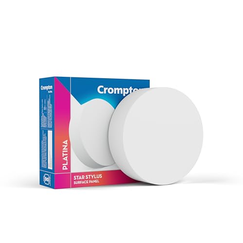 Crompton Platina Star Stylus Surface Panel 6W Led Round (Pack Of 1, Natural White)