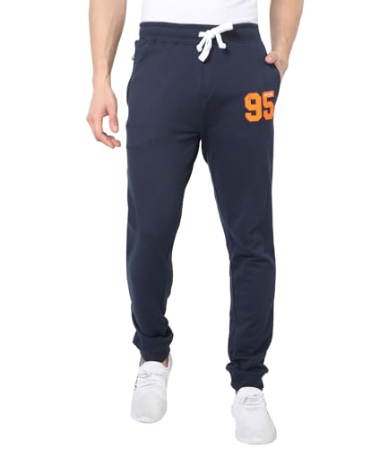 Awg All Weather Gear Joggers For Men | Track Pant For Men | Regular Plain Track Pants | Men Stylish Track Pant | Slim Fit Joggers With Zipper Pockets | Men Joggers | Gym Track Pants For Men Blue