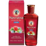 Navratna Ayurvedic Cool Oil | Unique Combination Of 9 Ayurvedic Herbs | Relieves Headache, Body Ache, Tiredness, Sleeplessness & Tension| Improves Scalp Health | Relaxing & Rejuvenating Cooling Effect | 600Ml