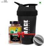 Rage Silk Blend Classic 60 Gms + Multi-Purpose Shaker | Ideal For Gym, Protein Shakes Instant Coffee(60 G)