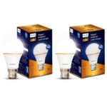 Philips 9W Led B22 Bulb | Bigger & Brighter Led Bulb For Home | Color: Cool Day Light | Pack Of 2 | Gold Perform Series