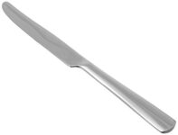 Amazon Basics Cutlery Stainless Steel Dinner Knives With Square Edge, Pack Of 12