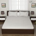 Status Contract -2025 Cotton Rich Double Bedsheet With 2 Pillow Covers For Bed Room, Home, Hotel-120 Gsm (D13)