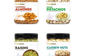 Farmcraves Premium Dry Fruits Combo Pack (1 Kg) | Whole Almond (250G) + Cashew (250G) + Raisin (250G) + Salted Pistachios (250G) | Healthy Dry Fruit Snack Combo