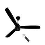Atomberg Renesa Enzel 1200Mm Bldc Ceiling Fan With Remote Control | Bee 5 Star Rated Energy Efficient Ceiling Fan | High Air Delivery With Led Indicators | 1+1 Year Warranty (Gloss Black)