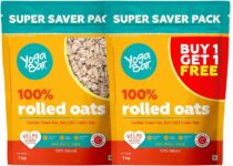 Yogabar 100% Rolled Oats 1Kg, Ideal Breakfast Weight Loss Pouch(2000 G)