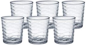 Amazon Brand – Solimo Lana Whisky Glass Set, 285Ml, Set Of 6, Transparent