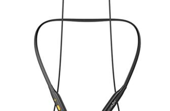 Instaplay Instabuds In-Ear Bluetooth 5.0 Wireless Headphones With Extra Bass Stereo Sound, 12Hrs Playtime, Lightweight Neckband, Sweat-Resistant Magnetic Earbuds, Voice Assistant & With Mic – (Gold)