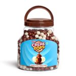 Luvit Creme Pops | Choco & Vanilla Coated Pops With Crunchy Biscuit Centre | Munchies, Baking & Cake Decoration | Pack Of 1-800G