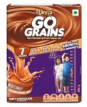 Manna Go Grains Nutrition Powder For Kids. Supports Growth And Immunity. Made With Ragi, Bajra (7 Grains, Millets And Pulses. Chocolate Flavor 400G