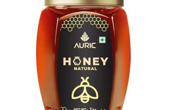 Auric Pure1Kg Honey Crafted From Multi-Flower Sources, 100% Purity With No Added Sugar