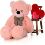 Makeuwish 6 Feet Pink Teddy For Valentine Gift / Anniversary Gift / Birthday Gift – – 182 Cm(Pink)