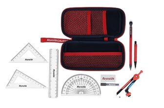 Reynolds Zinc Geometry Box | Instrument Box | Pencil Box | Rust Resistant Instruments, Multicolor