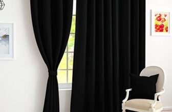 Story@Home Blackout Window Curtains 5 Feet Set Of 1 | Plain Design | Thermal Insulated Curtains | Room Darkening | Curtains For Living Room | (118 X 152 Cm, Black) | Perfect For Home Decor